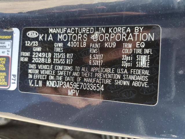KNDJP3A59E7033654 - 2014 KIA SOUL + BLUE photo 13