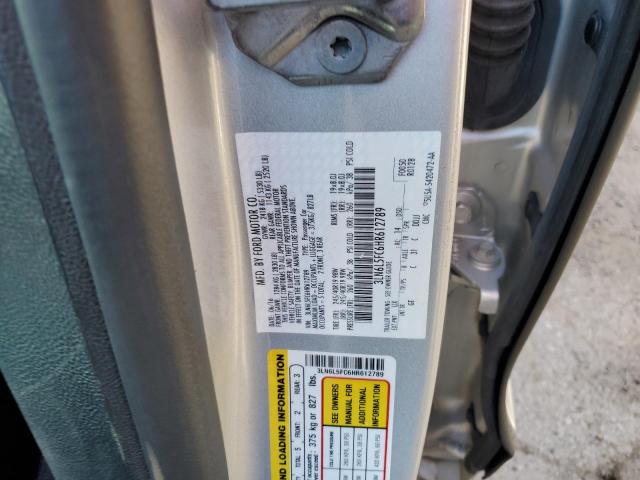 3LN6L5FC6HR612789 - 2017 LINCOLN MKZ RESERVE ვერცხლისფერი ფოტო 12