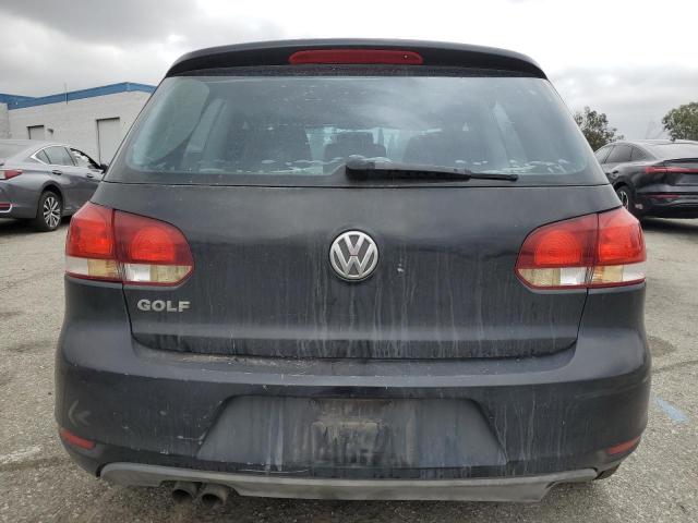 WVWAA7AJ9CW054447 - 2012 VOLKSWAGEN GOLF BLACK photo 6