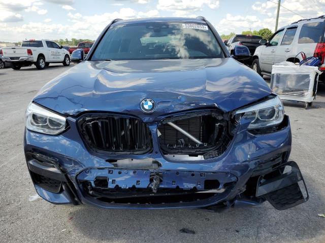 5UXTY3C07M9G22729 - 2021 BMW X3 SDRIVE30I BLUE photo 5