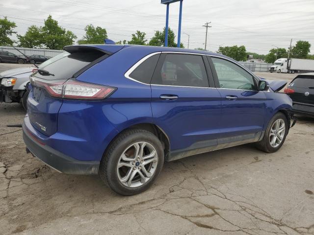 2FMTK3K90FBB59639 - 2015 FORD EDGE TITANIUM BLUE photo 3