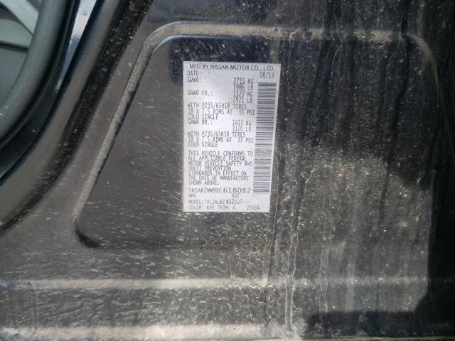 5N1AR2MM9EC618082 - 2014 NISSAN PATHFINDER S BLACK photo 12