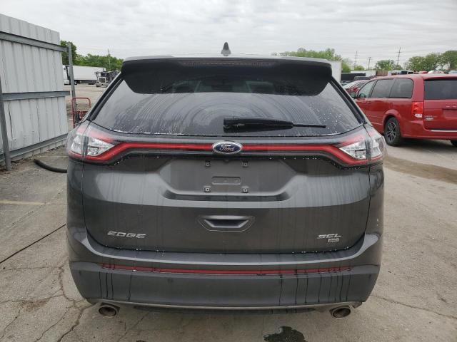 2FMPK4J82HBB77451 - 2017 FORD EDGE SEL GRAY photo 6