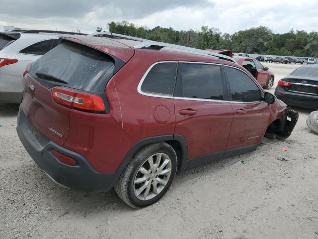 1C4PJLDS4EW283046 - 2014 JEEP CHEROKEE LIMITED RED photo 3