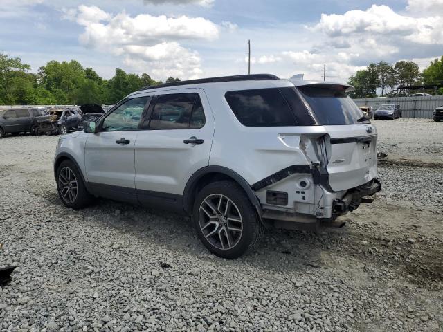 1FM5K8GT1GGB95635 - 2016 FORD EXPLORER SPORT SILVER photo 2