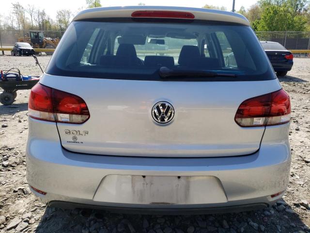 WVWDB7AJ4AW276059 - 2010 VOLKSWAGEN GOLF SILVER photo 6