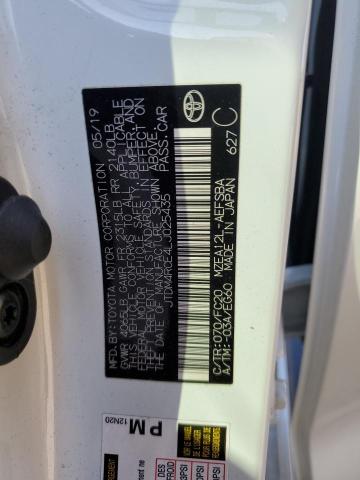 JTDM4RCE4LJ025435 - 2020 TOYOTA COROLLA SE Biały zdjęcie 12