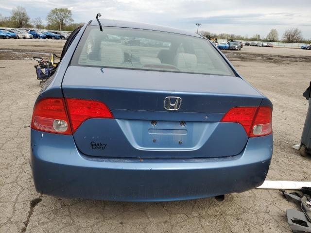1HGFA16857L083851 - 2007 HONDA CIVIC EX BLUE photo 6