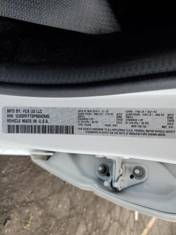 1C6SRFFT0PN642645 - 2023 RAM 1500 BIG HORN/LONE STAR WHITE photo 13