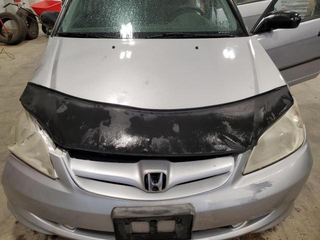 1HGES16364L024946 - 2004 HONDA CIVIC DX VP SILVER photo 11