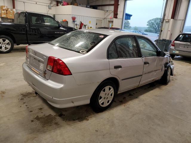 1HGES16364L024946 - 2004 HONDA CIVIC DX VP SILVER photo 3