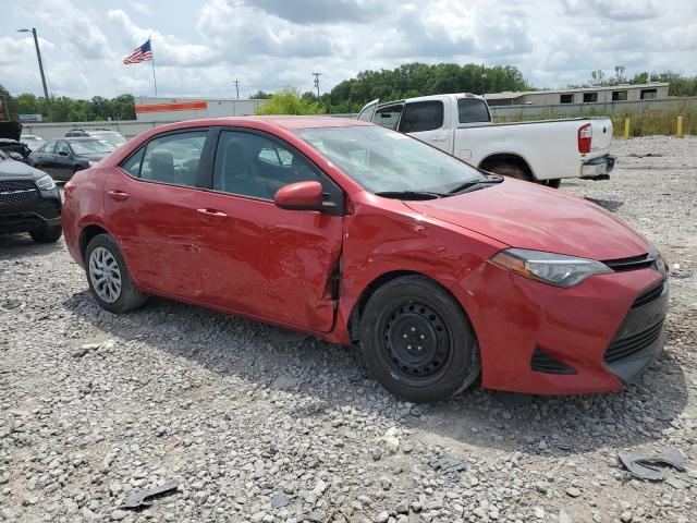 2T1BURHE6HC832588 - 2017 TOYOTA COROLLA L RED photo 4