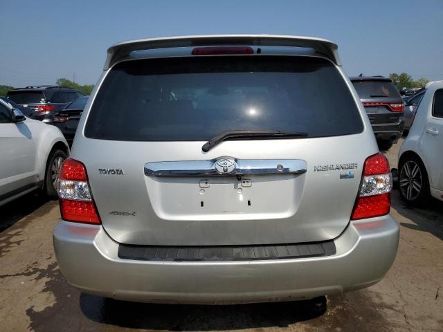 JTEEW21A160004117 - 2006 TOYOTA HIGHLANDER HYBRID SILVER photo 6