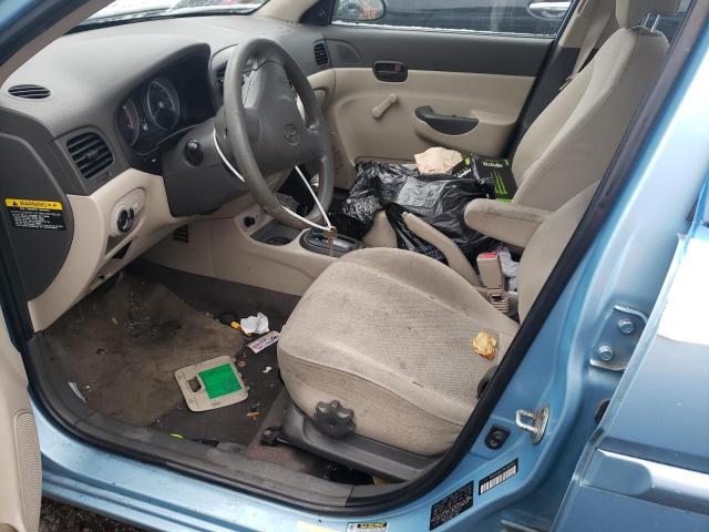 KMHCN46C29U356555 - 2009 HYUNDAI ACCENT GLS BLUE photo 7