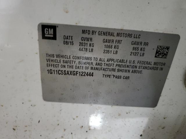 1G11C5SAXGF122444 - 2016 CHEVROLET MALIBU LIM LT 白色 照片 13