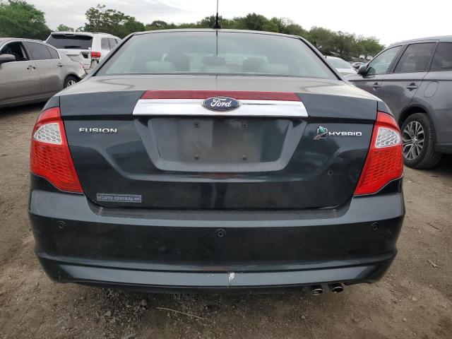 3FADP0L39AR366498 - 2010 FORD FUSION HYBRID BLACK photo 6