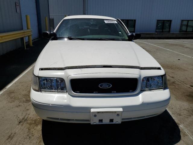 2FAFP71W03X185275 - 2003 FORD CROWN VICT POLICE INTERCEPTOR WHITE photo 5