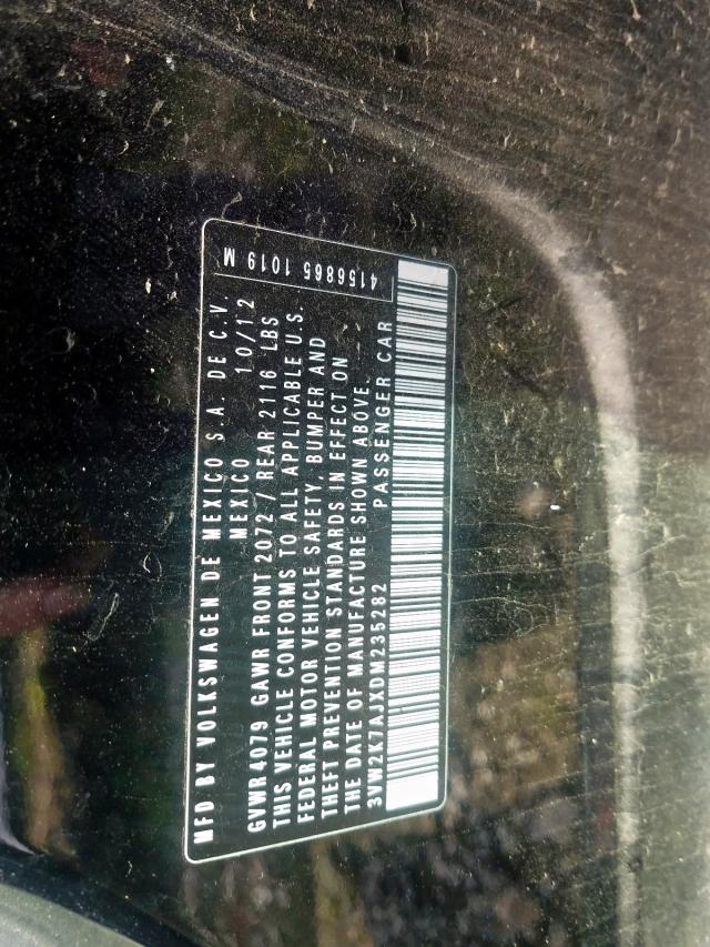 3VW2K7AJXDM235282 - 2013 VOLKSWAGEN JETTA BASE  照片 10