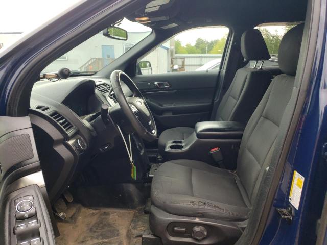 1FM5K8AR6HGD72162 - 2017 FORD EXPLORER POLICE INTERCEPTOR BLUE photo 7
