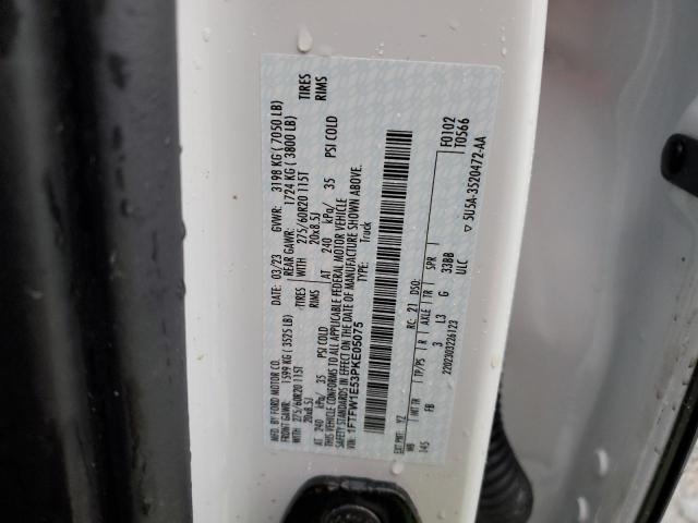 1FTFW1E53PKE05075 - 2023 FORD F150 SUPERCREW WHITE photo 12