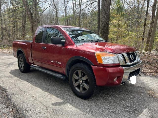 1N6AA0CC0FN505861 - 2015 NISSAN TITAN S RED photo 1