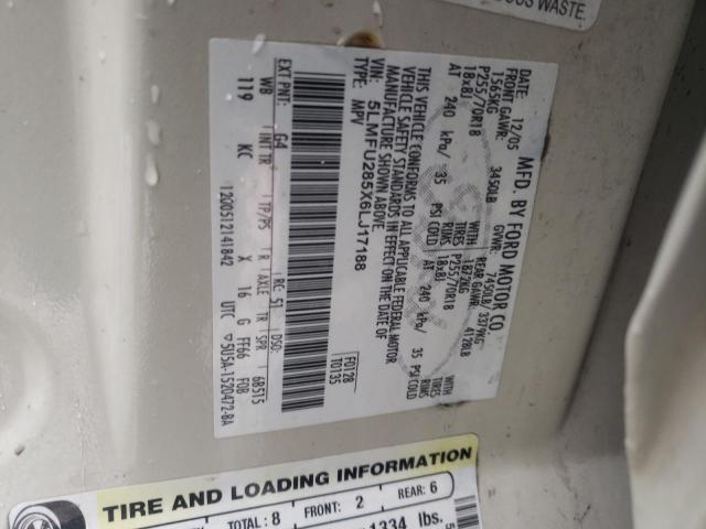 5LMFU285X6LJ17188 - 2006 LINCOLN NAVIGATOR კრემისფერი ფოტო 12