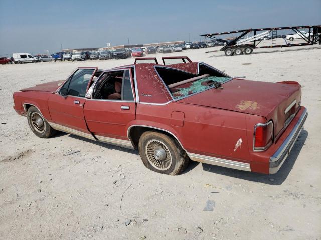 2FABPB74FKX159121 - 1989 FORD LTD CROWN MAROON photo 2