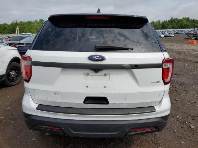 1FM5K8AR4JGA20672 - 2018 FORD EXPLORER POLICE INTERCEPTOR أبيض صورة 6
