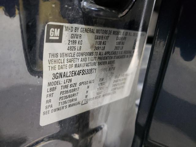 3GNAL2EK4FS530871 - 2015 CHEVROLET CAPTIVA LS BLUE photo 13