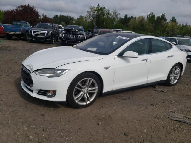 5YJSA1DN0DFP13487 - 2013 TESLA MODEL S WHITE photo 1