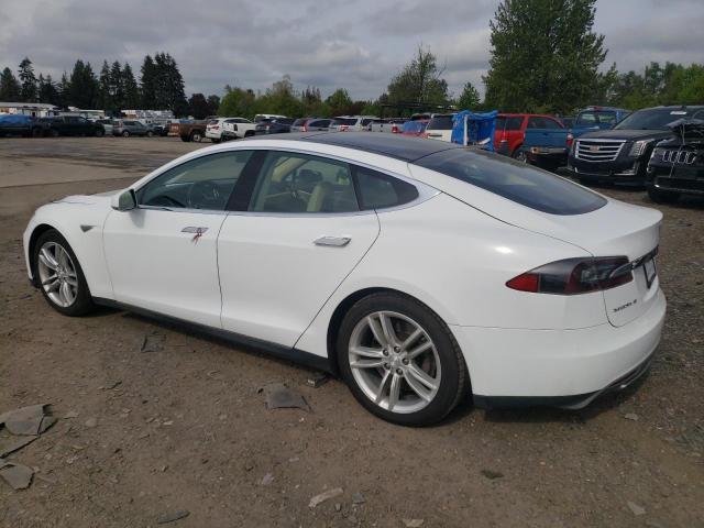 5YJSA1DN0DFP13487 - 2013 TESLA MODEL S WHITE photo 2