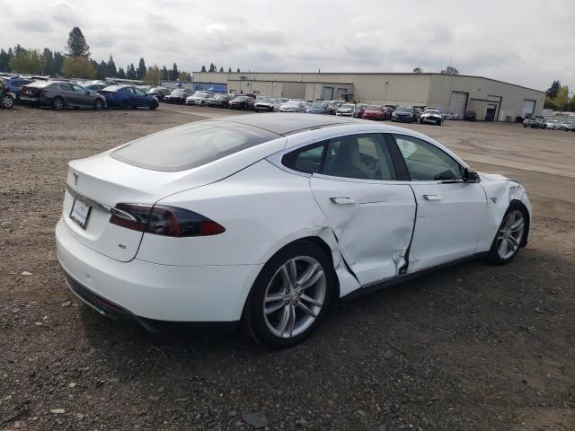 5YJSA1DN0DFP13487 - 2013 TESLA MODEL S WHITE photo 3