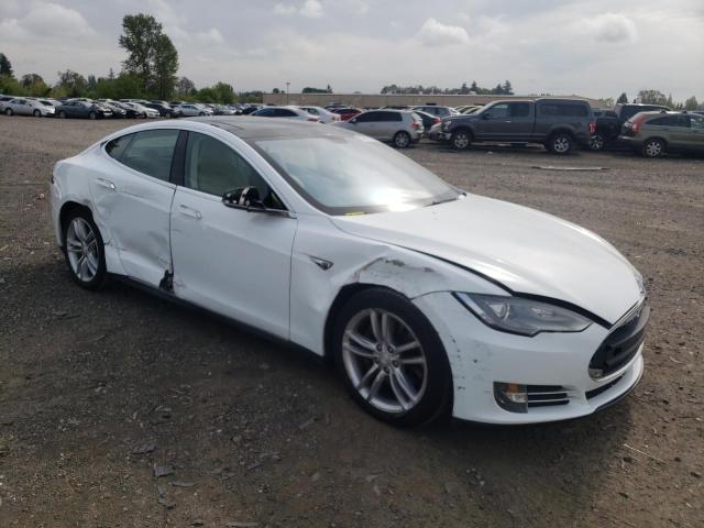 5YJSA1DN0DFP13487 - 2013 TESLA MODEL S WHITE photo 4
