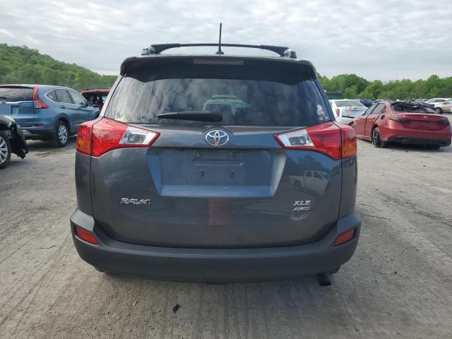 JTMRFREV6ED093699 - 2014 TOYOTA RAV4 XLE GRAY photo 6