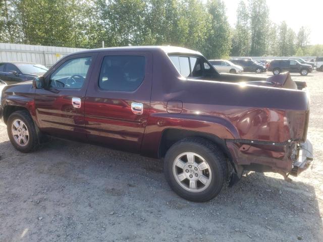 2HJYK16568H500849 - 2008 HONDA RIDGELINE RTL MAROON photo 2