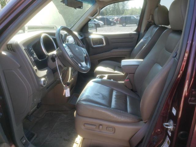 2HJYK16568H500849 - 2008 HONDA RIDGELINE RTL MAROON photo 7