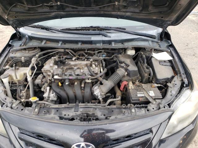 2T1BU4EE7BC733230 - 2011 TOYOTA COROLLA BASE BLACK photo 11