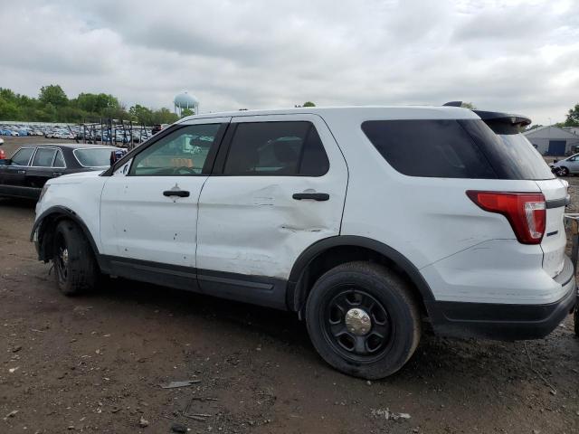 1FM5K8AR1JGB19224 - 2018 FORD EXPLORER POLICE INTERCEPTOR أبيض صورة 2