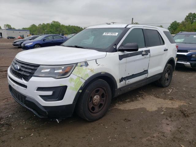 1FM5K8AR7JGC74988 - 2018 FORD EXPLORER POLICE INTERCEPTOR WHITE photo 1