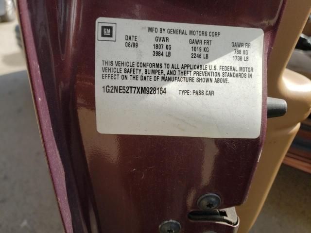 1G2NE52T7XM928164 - 1999 PONTIAC GRAND AM SE BURGUNDY photo 13