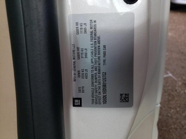 1G6DL1ED5B0120702 - 2011 CADILLAC CTS PERFORMANCE COLLECTION WHITE photo 12