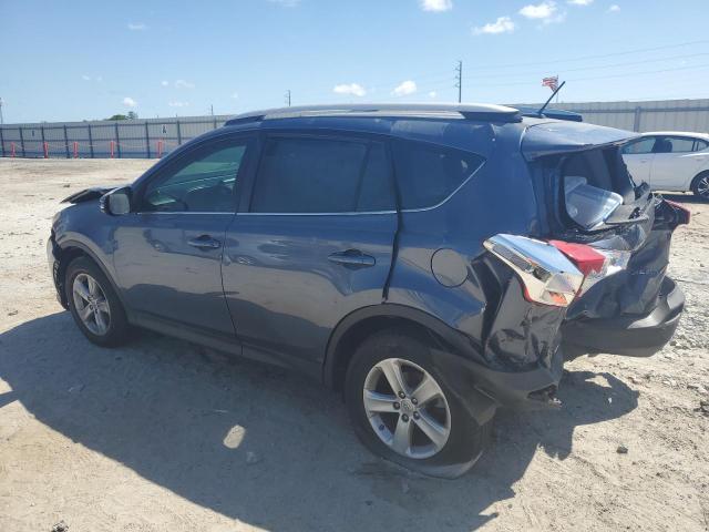 2T3WFREV5EW073370 - 2014 TOYOTA RAV4 XLE BLUE photo 2