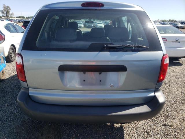 1D4GP25B26B682220 - 2006 DODGE CARAVAN SE BLUE photo 6