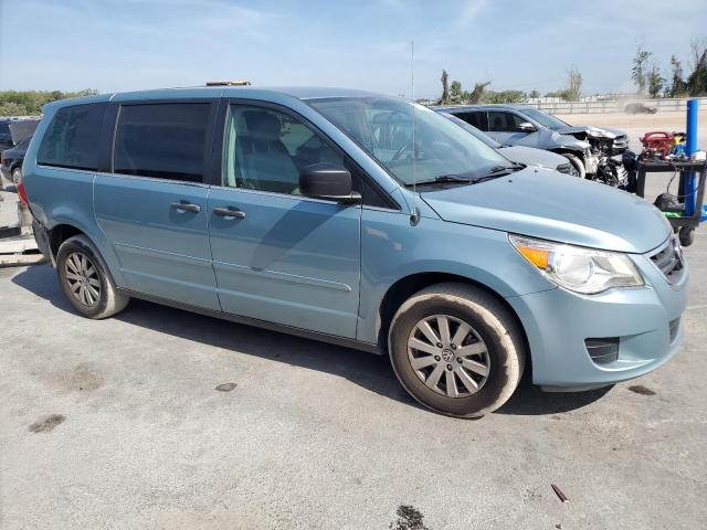 2V8HW44159R608101 - 2009 VOLKSWAGEN ROUTAN S BLUE photo 4