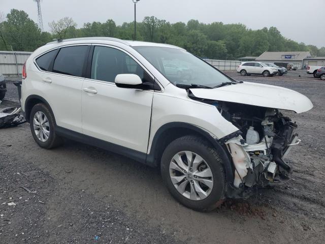 5J6RM4H72EL000215 - 2014 HONDA CR-V EXL WHITE photo 4