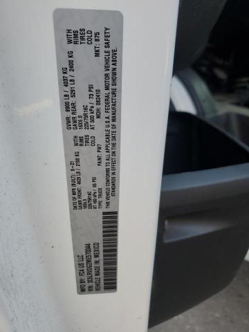 3C6LRVDG2ME570044 - 2021 RAM PROMASTER 2500 HIGH თეთრი ფოტო 13