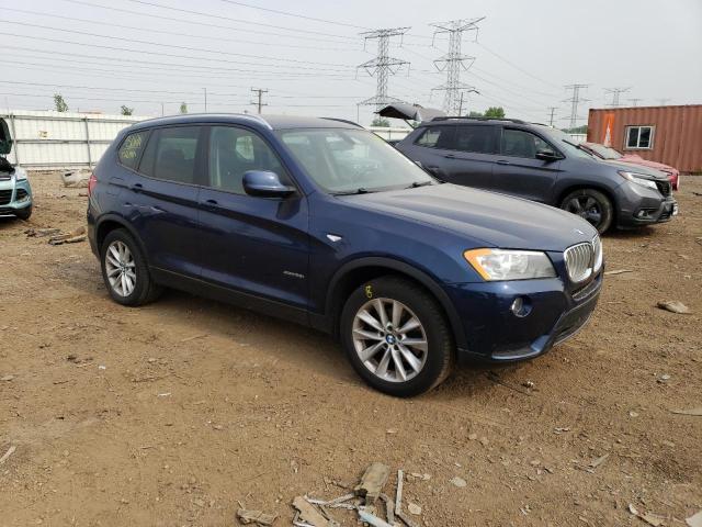 5UXWX9C5XD0D01156 - 2013 BMW X3 XDRIVE28I BLUE photo 4