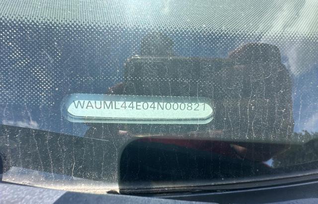 WAUML44E04N000821 - 2004 AUDI A8 L QUATTRO BLACK photo 10