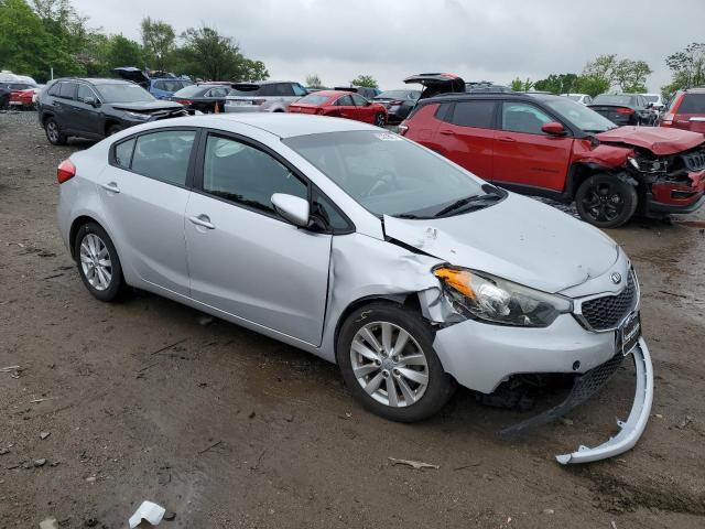 KNAFX4A61F5396853 - 2015 KIA FORTE LX SILVER photo 4