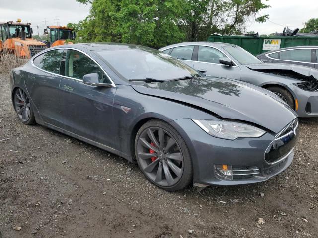 5YJSA1H11EFP52274 - 2014 TESLA MODEL S Boz foto 4
